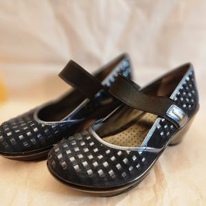 Jambu Blue Mary Jane's Wedge Design